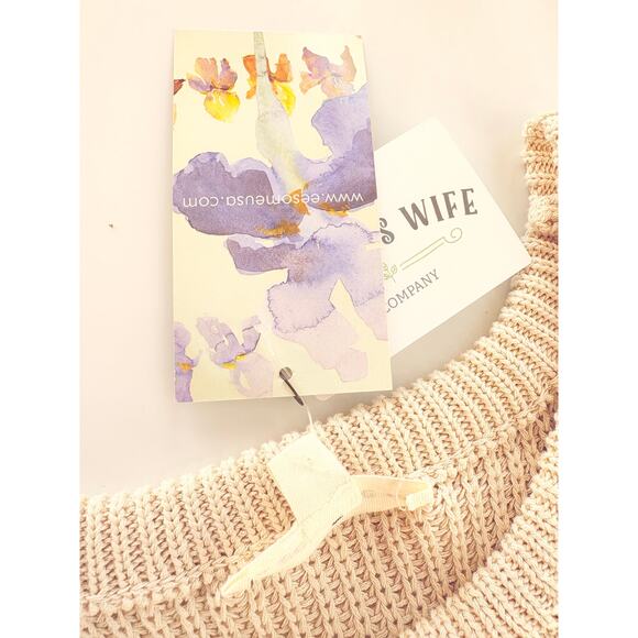 Ee: Some Sweater Tank Small Oatmeal Beige Boho Hippy Bohemian Top NEW Capsule - Picture 6 of 6